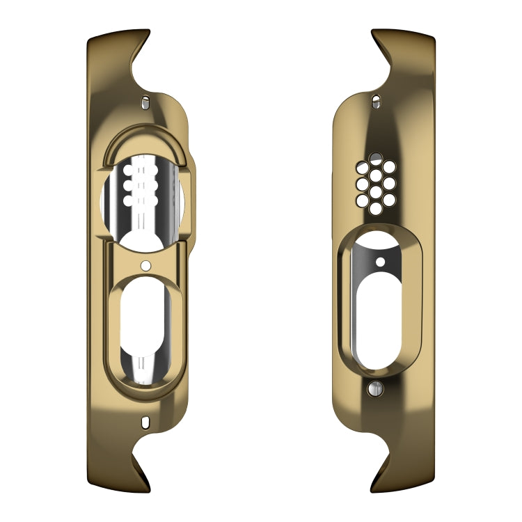 For Apple Watch Ultra 3 / 2 / 1 49mm Plating Gloss PC Tempered Glass Integral Watch Case(Dark Gold) by buy2fix