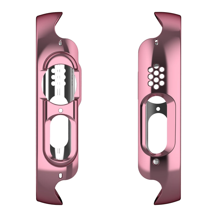 For Apple Watch Ultra 3 / 2 / 1 49mm Plating Gloss PC Tempered Glass Integral Watch Case(Pink) by buy2fix