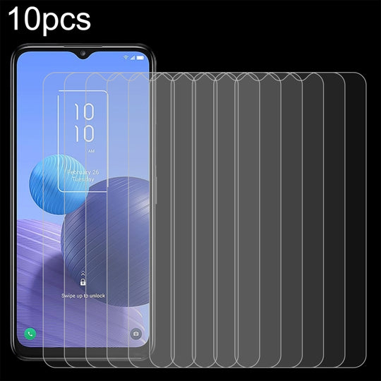 For TCL 408 10pcs 0.26mm 9H 2.5D Tempered Glass Film
