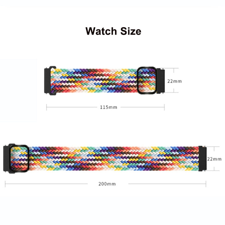 For Google Pixel Watch Buckle Nylon Braided Watch Band(Strawberry Red) - Watch Bands by buy2fix | Online Shopping UK | buy2fix