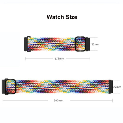 For Google Pixel Watch Buckle Nylon Braided Watch Band(Strawberry Red) - Watch Bands by buy2fix | Online Shopping UK | buy2fix