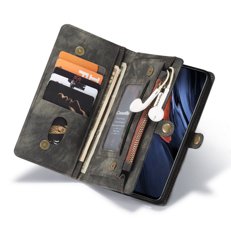 For Galaxy A71 CaseMe Detachable Multifunctional Horizontal Flip Leather Case, with Card Slot & Holder & Zipper Wallet & Photo Frame(Black) - Galaxy Phone Cases by CaseMe | Online Shopping UK | buy2fix