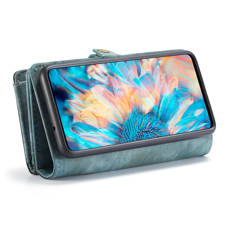 For Galaxy A71 CaseMe Detachable Multifunctional Horizontal Flip Leather Case, with Card Slot & Holder & Zipper Wallet & Photo Frame(Blue) - Galaxy Phone Cases by CaseMe | Online Shopping UK | buy2fix
