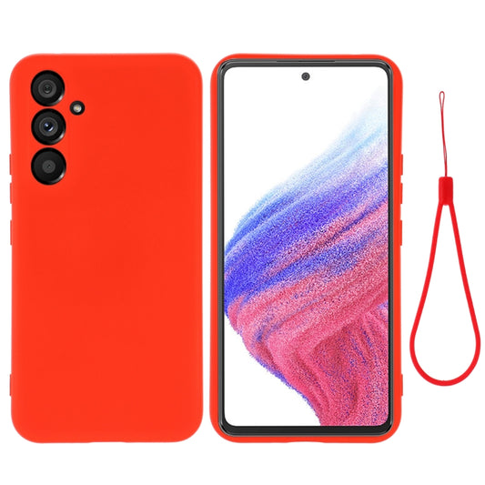 For Samsung Galaxy A54 5G Solid Color Liquid Silicone Dropproof Full Coverage Phone Case(Red) - Galaxy Phone Cases by buy2fix | Online Shopping UK | buy2fix