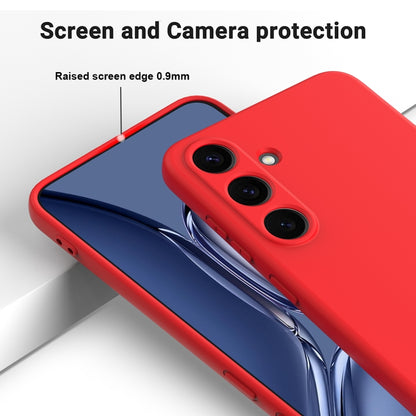 For Samsung Galaxy S25 5G Solid Color Liquid Silicone Dropproof Full Coverage Phone Case(Red) by buy2fix