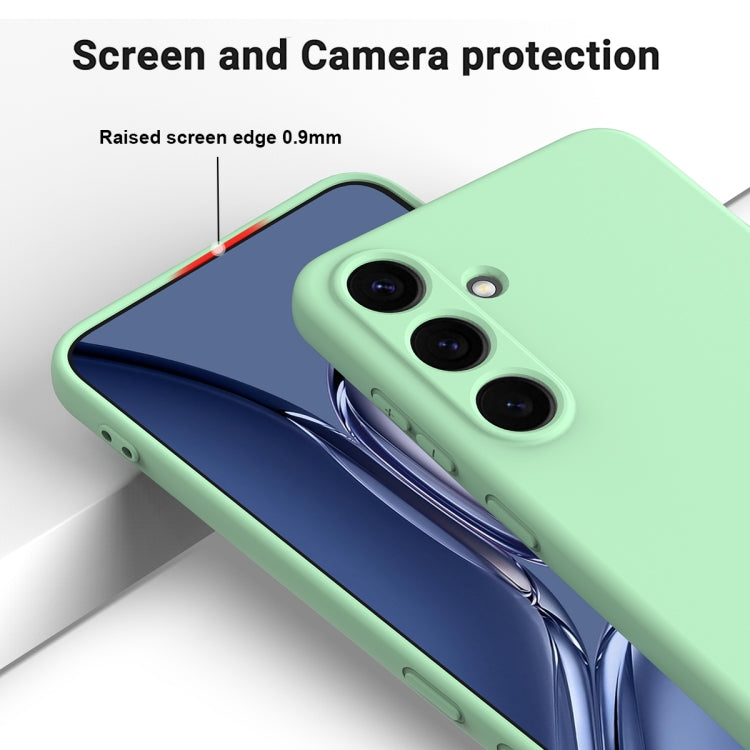 For Samsung Galaxy S25+ 5G Solid Color Liquid Silicone Dropproof Full Coverage Phone Case(Green) by buy2fix