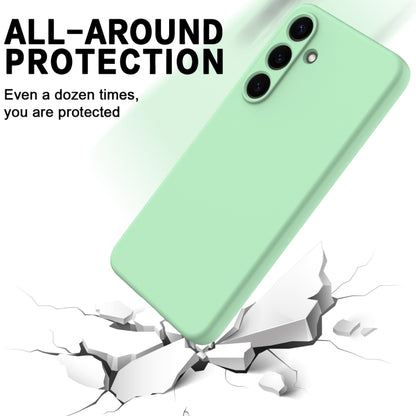 For Samsung Galaxy S25+ 5G Solid Color Liquid Silicone Dropproof Full Coverage Phone Case(Green) by buy2fix
