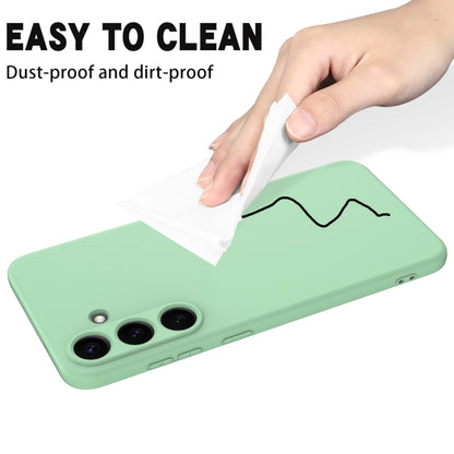 For Samsung Galaxy S25+ 5G Solid Color Liquid Silicone Dropproof Full Coverage Phone Case(Green) by buy2fix