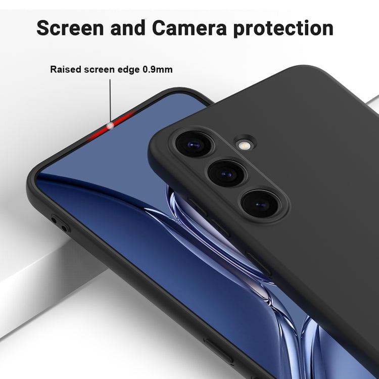 For Samsung Galaxy S25+ 5G Solid Color Liquid Silicone Dropproof Full Coverage Phone Case(Black) by buy2fix
