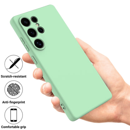 For Samsung Galaxy S25 Ultra Solid Color Liquid Silicone Dropproof Full Coverage Phone Case(Green) by buy2fix