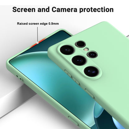 For Samsung Galaxy S25 Ultra Solid Color Liquid Silicone Dropproof Full Coverage Phone Case(Green) by buy2fix