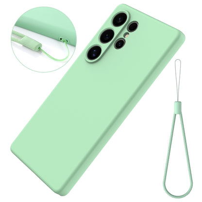 For Samsung Galaxy S25 Ultra Solid Color Liquid Silicone Dropproof Full Coverage Phone Case(Green) by buy2fix