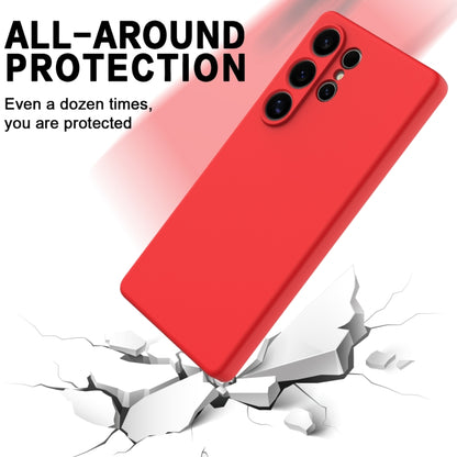 For Samsung Galaxy S25 Ultra Solid Color Liquid Silicone Dropproof Full Coverage Phone Case(Red) by buy2fix