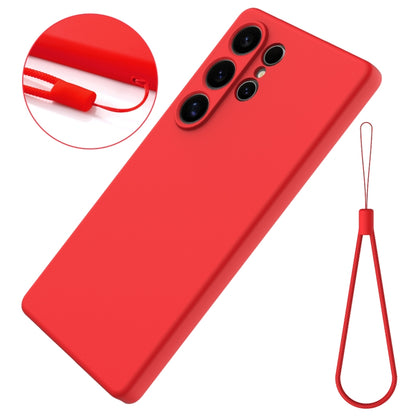 For Samsung Galaxy S25 Ultra Solid Color Liquid Silicone Dropproof Full Coverage Phone Case(Red) by buy2fix