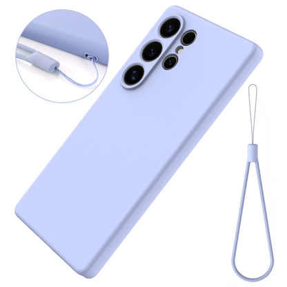 For Samsung Galaxy S25 Ultra Solid Color Liquid Silicone Dropproof Full Coverage Phone Case(Purple) by buy2fix