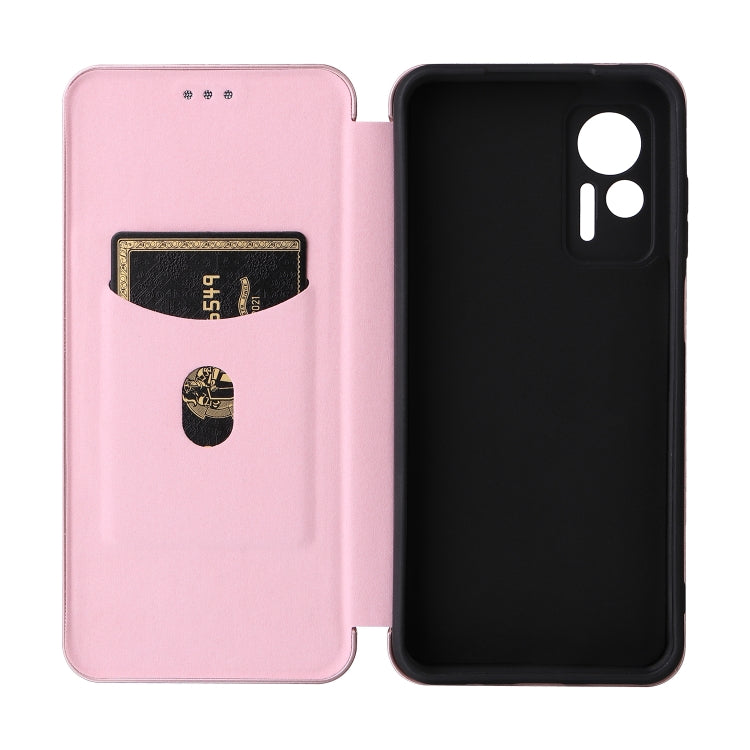 For Ulefone Note 14 Carbon Fiber Texture Flip Leather Phone Case(Pink) by buy2fix