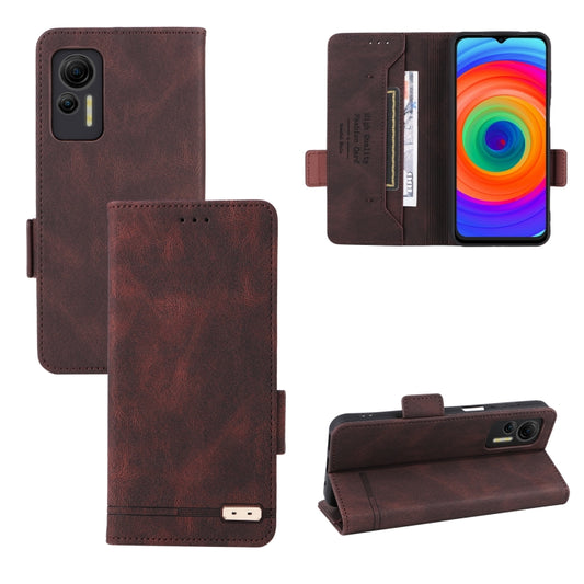For Ulefone Note 14 Magnetic Clasp Leather Phone Case(Brown) by buy2fix