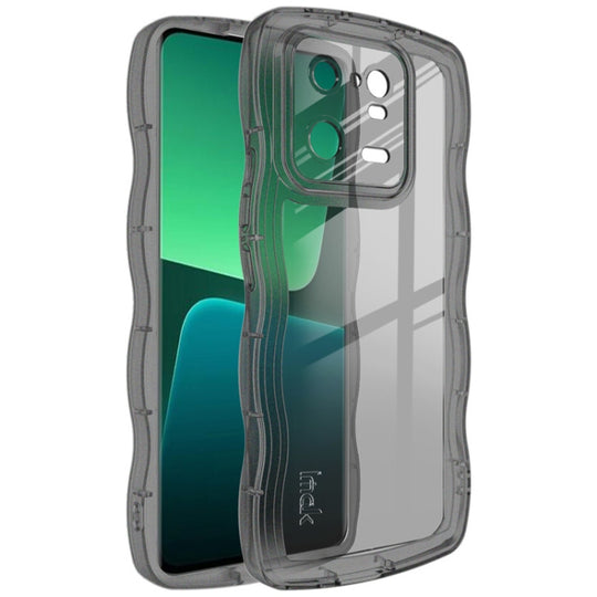 For Xiaomi 13 Pro 5G IMAK UX-8 Series Transparent Shockproof TPU Phone Case(Transparent Black)