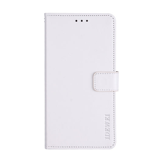For Alcatel 1S 2019 / 5024D idewei Crazy Horse Texture Horizontal Flip Leather Case with Holder & Card Slots & Wallet(White) - Alcatel Cases by idewei | Online Shopping UK | buy2fix