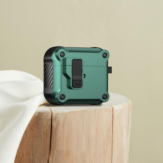 For AirPods 3 Eagle Shockproof Earphone Protective Case with Switch(Green) - For AirPods 3 by buy2fix | Online Shopping UK | buy2fix