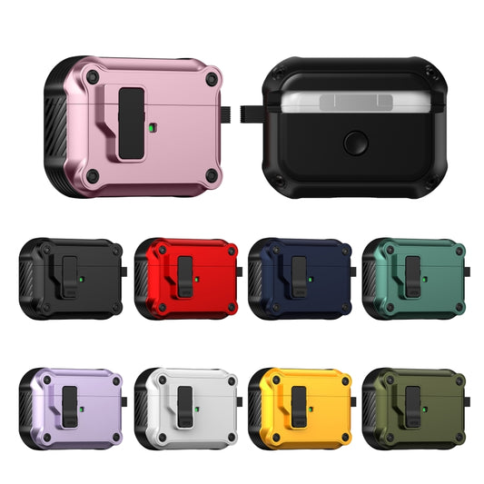 For AirPods Pro Eagle Shockproof Earphone Protective Case with Switch(Black) - For AirPods Pro by buy2fix | Online Shopping UK | buy2fix