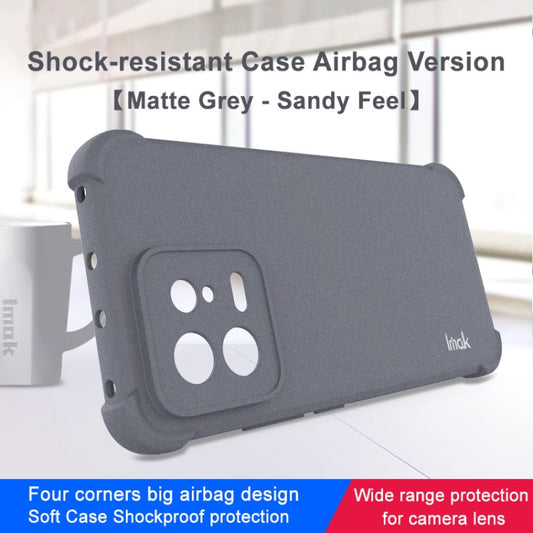 For Xiaomi 13 5G imak Shockproof Airbag TPU Phone Case(Matte Grey) - Xiaomi Cases by imak | Online Shopping UK | buy2fix