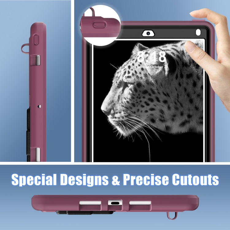 For iPad 9.7 2018/2017 / Pro 9.7 2016 / Air 2 Silicone + PC Shockproof Protective Tablet Case(Plum Black) - iPad 9.7 (2018) & (2017) Cases by buy2fix | Online Shopping UK | buy2fix