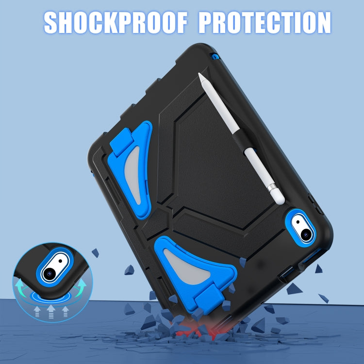 For iPad 2025 / 2022 Silicone + PC Shockproof Protective Tablet Case(Black+Blue) - iPad 2025 / 2022 Cases by buy2fix | Online Shopping UK | buy2fix