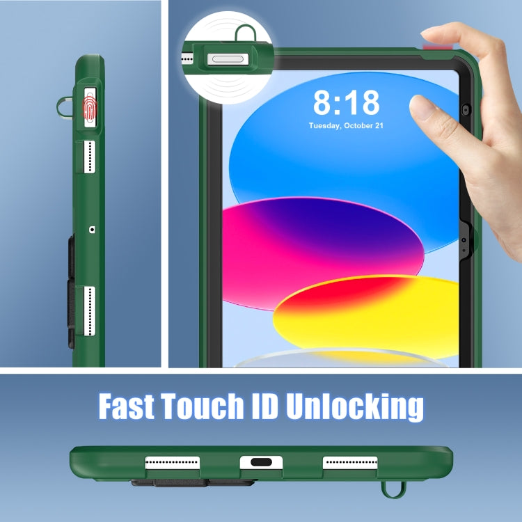 For iPad 2025 / 2022 Silicone + PC Shockproof Protective Tablet Case(Green+Black) - iPad 2025 / 2022 Cases by buy2fix | Online Shopping UK | buy2fix