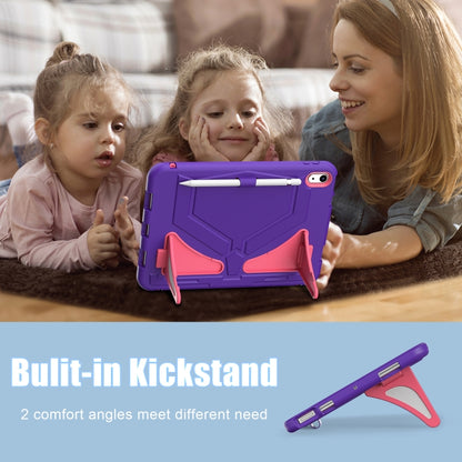 For iPad 2025 / 2022 Silicone + PC Shockproof Protective Tablet Case(Purple+Rose) - iPad 2025 / 2022 Cases by buy2fix | Online Shopping UK | buy2fix