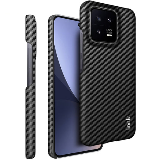 For Xiaomi 13 5G 7.98mm Glass Version IMAK Ruiyi Series Carbon Fiber PU + PC Phone Case(Black) - Xiaomi Cases by imak | Online Shopping UK | buy2fix