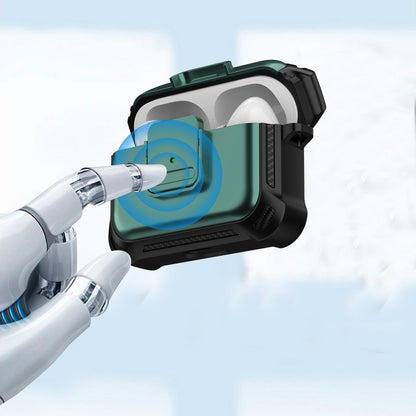 For AirPods Pro TPU + PC Shockproof Earphone Protective Case with Switch(Red) by buy2fix