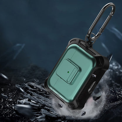 For AirPods Pro TPU + PC Shockproof Earphone Protective Case with Switch(Red) by buy2fix