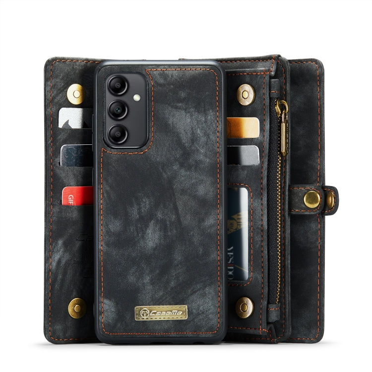 For Samsung Galaxy A14 5G CaseMe 008 Detachable Multifunctional Leather Phone Case(Black) by CaseMe