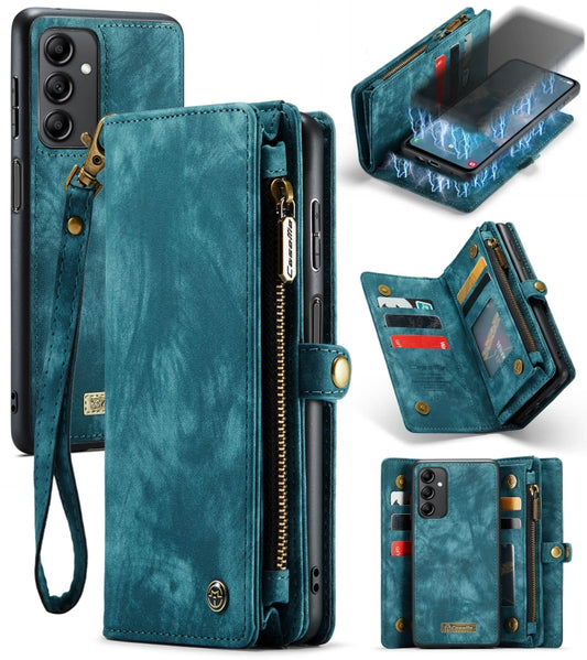 For Samsung Galaxy A14 5G CaseMe 008 Detachable Multifunctional Leather Phone Case(Blue) by CaseMe