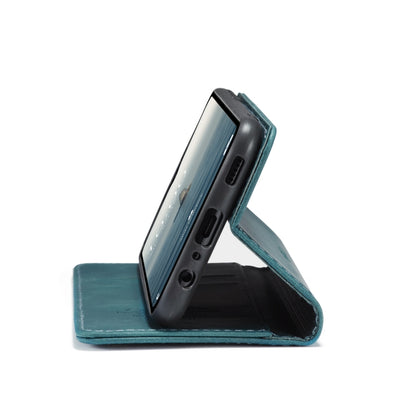 For Samsung Galaxy A14 5G CaseMe 013 Multifunctional Horizontal Flip Leather Phone Case(Blue) by CaseMe