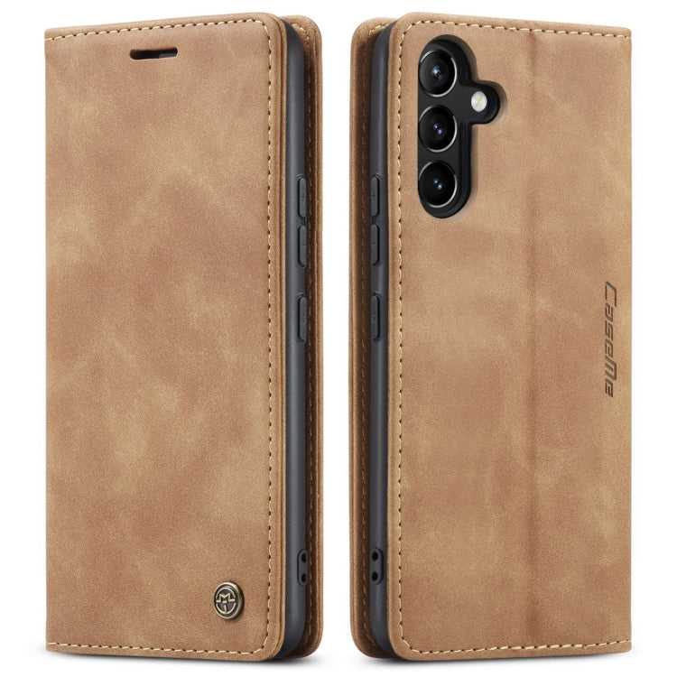 For Samsung Galaxy A54 CaseMe 013 Multifunctional Horizontal Flip Leather Phone Case(Brown) - Galaxy Phone Cases by CaseMe | Online Shopping UK | buy2fix