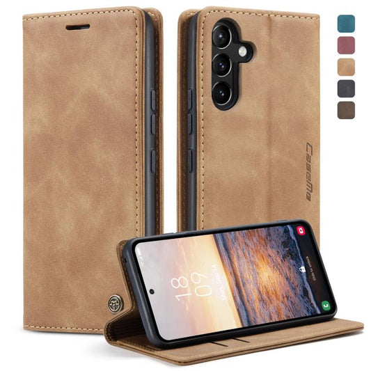 For Samsung Galaxy A54 CaseMe 013 Multifunctional Horizontal Flip Leather Phone Case(Brown) - Galaxy Phone Cases by CaseMe | Online Shopping UK | buy2fix