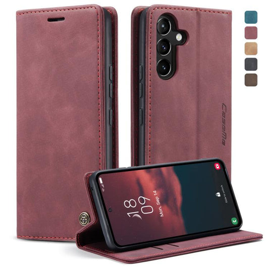 For Samsung Galaxy A54 CaseMe 013 Multifunctional Horizontal Flip Leather Phone Case(Wine Red) - Galaxy Phone Cases by CaseMe | Online Shopping UK | buy2fix