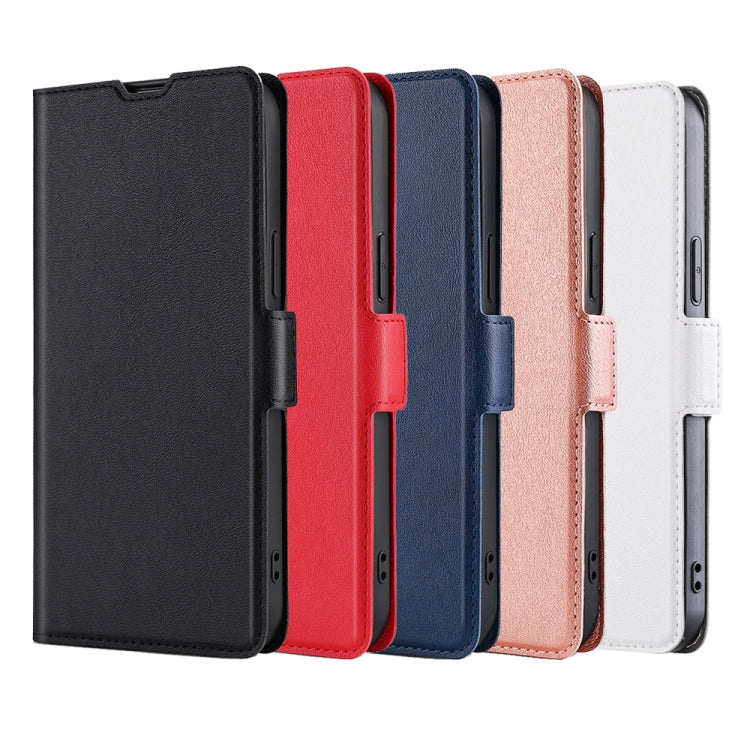 For OnePlus 11 Ultra-thin Voltage Side Buckle Horizontal Flip Leather Phone Case(Red) - OnePlus Cases by buy2fix | Online Shopping UK | buy2fix