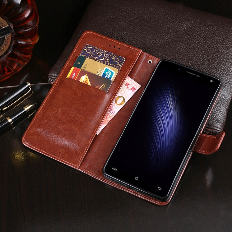 For Cubot Rainbow 2 idewei Crazy Horse Texture Horizontal Flip Leather Case with Holder & Card Slots & Wallet(Sky Blue) - More Brand by idewei | Online Shopping UK | buy2fix