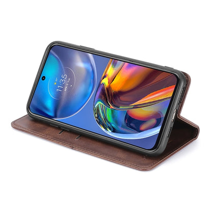 For OnePlus 11 Cow Texture Magnetic Horizontal Flip Leather Phone Case(Dark Brown) - OnePlus Cases by buy2fix | Online Shopping UK | buy2fix