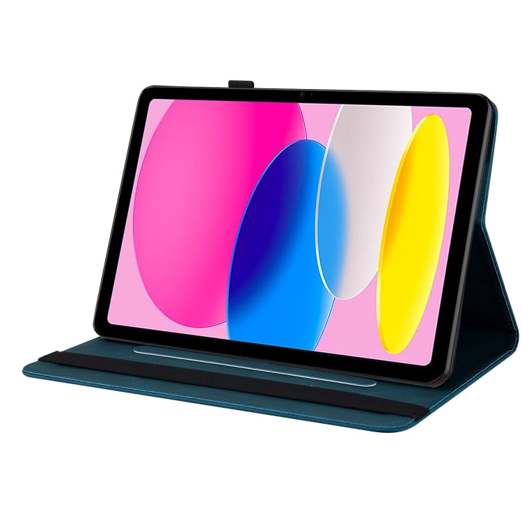 For iPad 2025 / 2022 Butterfly Flower Embossed Leather Tablet Case(Blue) - iPad 2025 / 2022 Cases by buy2fix | Online Shopping UK | buy2fix