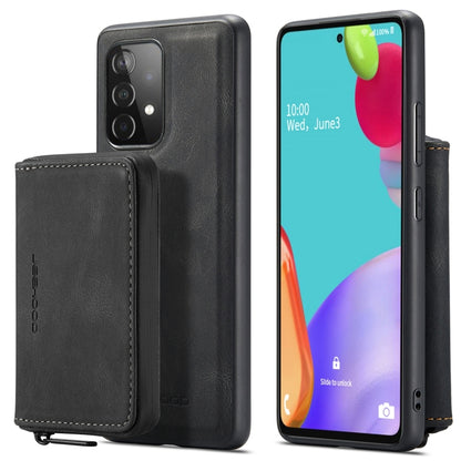 For Samsung Galaxy A53 5G JEEHOOD Magnetic Zipper Horizontal Flip Leather Phone Case(Black) - Galaxy Phone Cases by JEEHOOD | Online Shopping UK | buy2fix