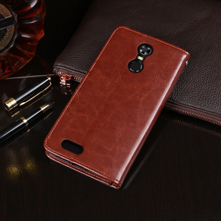 For Oukitel C8 idewei  Crazy Horse Texture Horizontal Flip Leather Case with Holder & Card Slots & Wallet(Red) - More Brand by idewei | Online Shopping UK | buy2fix
