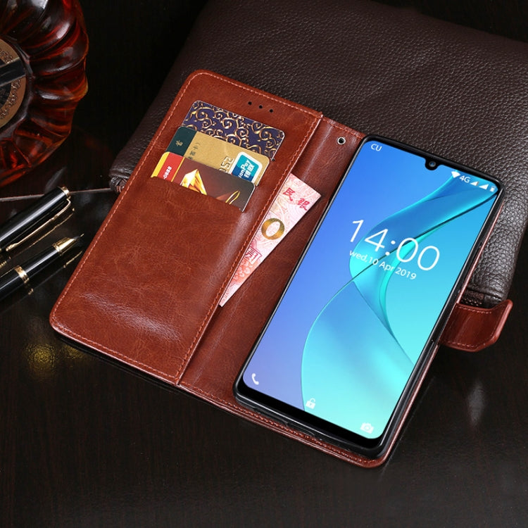 For Oukitel C16 Pro idewei  Crazy Horse Texture Horizontal Flip Leather Case with Holder & Card Slots & Wallet(Black) - More Brand by idewei | Online Shopping UK | buy2fix