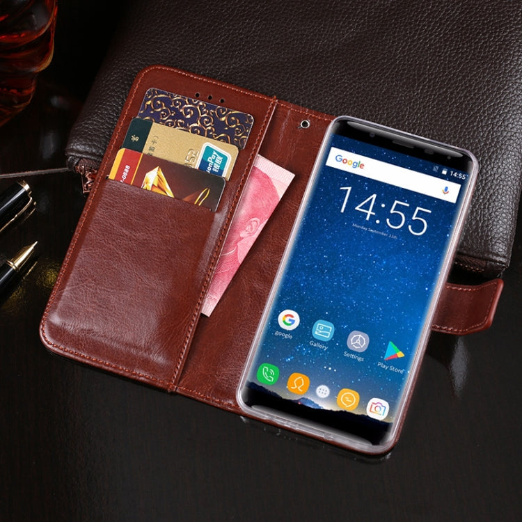 For Oukitel K5000 idewei  Crazy Horse Texture Horizontal Flip Leather Case with Holder & Card Slots & Wallet(Yellow) - More Brand by idewei | Online Shopping UK | buy2fix