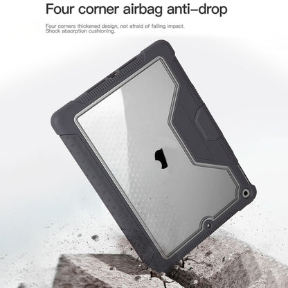 For iPad 10.2 2019 / 10.2 2020 / 10.2 2021 3-fold TPU Acrylic PC Smart Leather Tablet Case(Black) - iPad 10.2 Cases by buy2fix | Online Shopping UK | buy2fix
