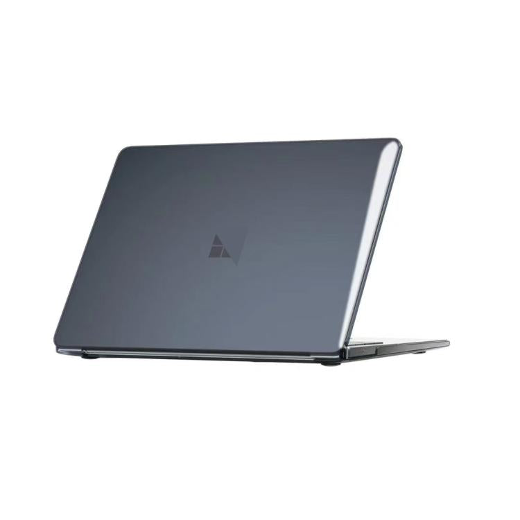For Surface Laptop 7 15 inch Laptop Steel Surface Crystal Shockproof Protective Case(Black) - Other by buy2fix | Online Shopping UK | buy2fix
