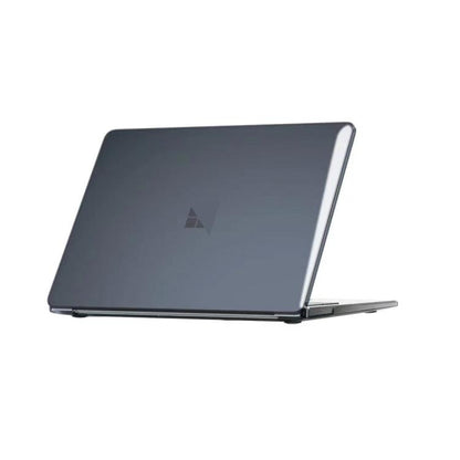 For Surface Laptop 7 15 inch Laptop Steel Surface Crystal Shockproof Protective Case(Black) - Other by buy2fix | Online Shopping UK | buy2fix